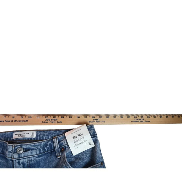 Abercrombie & Fitch Blue Straight Leg Jeans - Picture 7 of 10